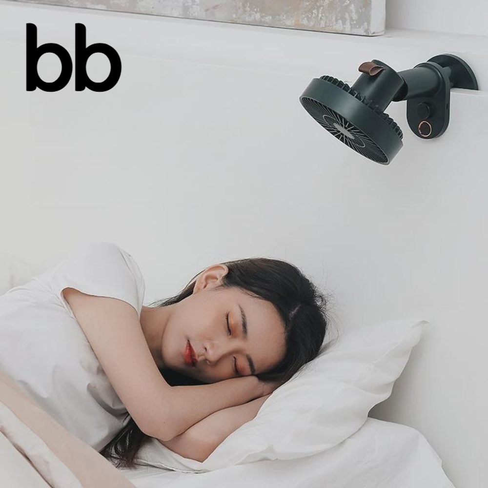 집게형 선풍기 소형 무선 유모차 클립형 침대 탁상용 무선 미니 헤드회전 휴대 리모컨 흰색 - 상세 이미지 5