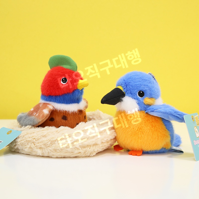 참새인형 소품 새모형 뱁새인형 아이인형 귀여운 장식 새인형 인형쿠션 인테리어 - 상세 이미지 5