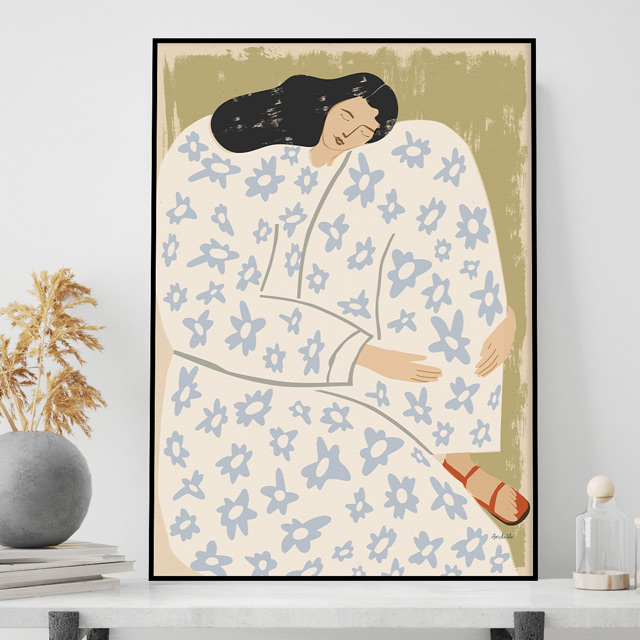 소피아린드 그림 인물화 명화 북유럽포스터 캔버스 거실 인테리어액자 집들이 개업선물 이미지 8