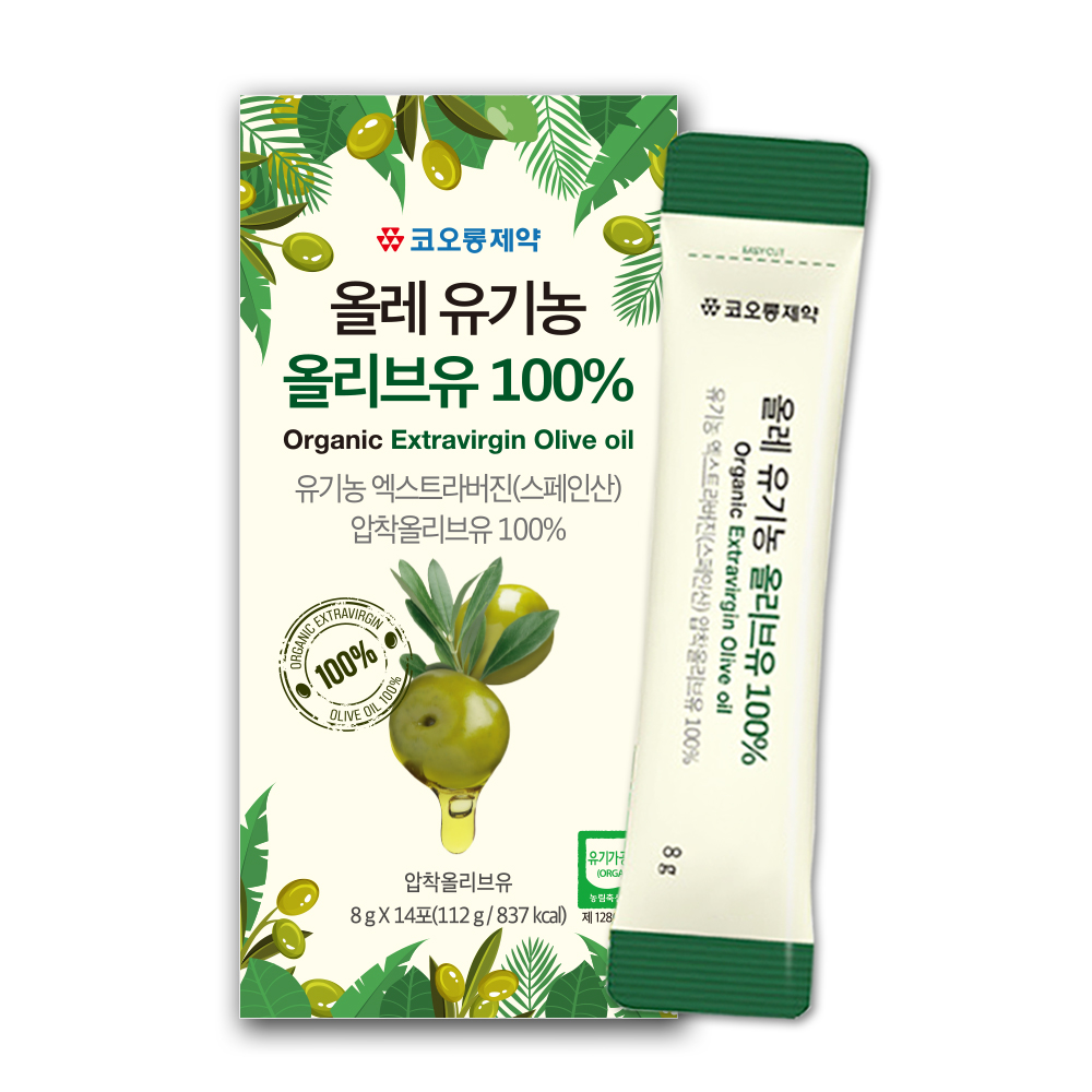코오롱제약 엑스트라버진 공복 유기농 올리브유 효능 올리브오일 스틱