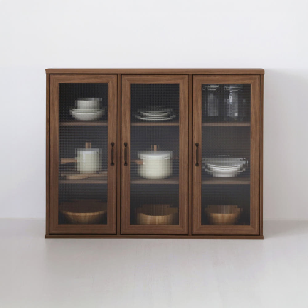 미란스 가로 3문 수납장 NFM92120G 미들브라운 700x300x1200mm, 3단, 미들브라운 7254.7304