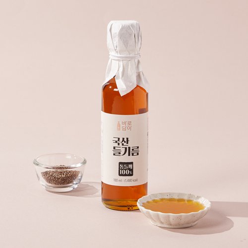 바로담아 국산들기름180ml (N4) : 이마트택배