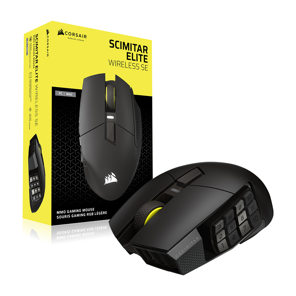 커세어 SCIMITAR RGB 엘리트 무선 SE 게이밍 마우스 건메탈 이미지 6