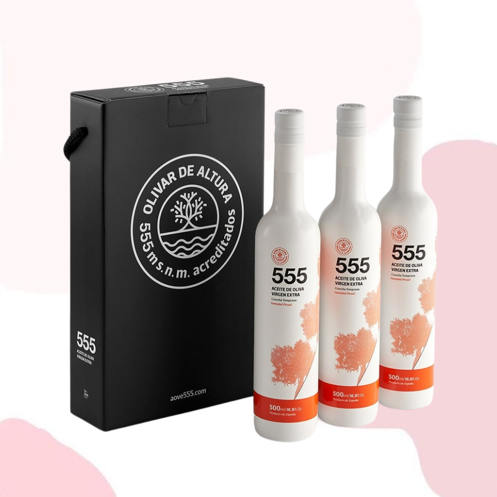 555 PICUAL Extra Virgin Olive Oil 555 피쿠알 엑스트라 버진 올리브 오일 500ml 3팩 - 상품 이미지