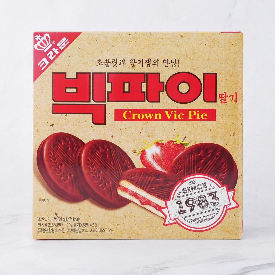 메가마트 크라운 빅파이 딸기 324g : 메가마트 동래점