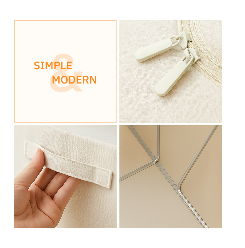 [1+1] 한평한뼘 이불 옷 정리함 패브릭 리빙박스 대형 보관함