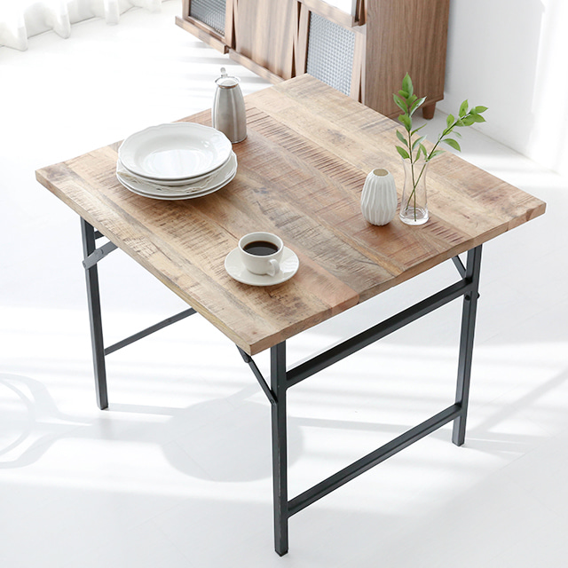 PECRE 빈티지접이식테이블 86X86 PC0146TB 860mm, 9928.9634