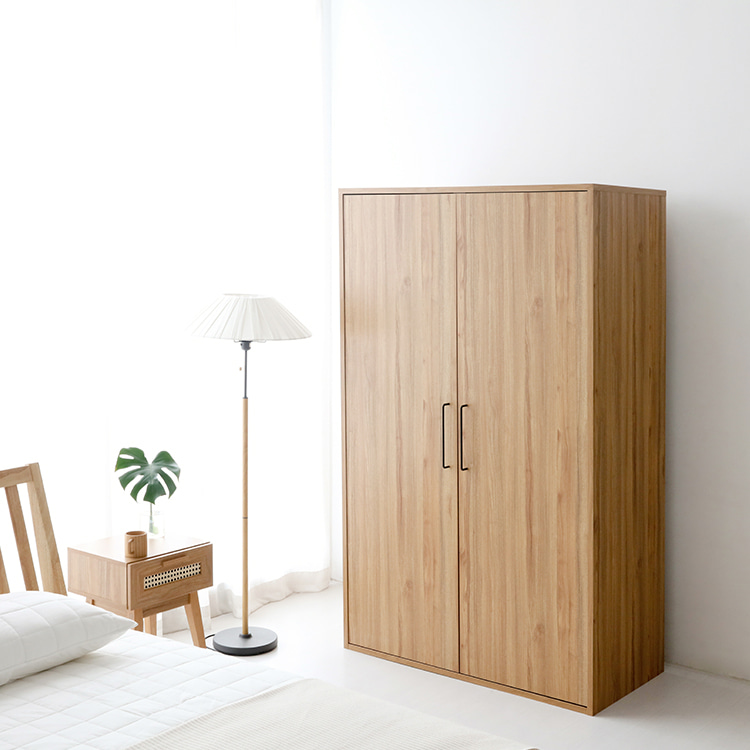 [희망일배송]  미란스 2문 옷장 D타입 WRM195120D 1200x630x1950mm, 2단, 캄포어베니어 1336.0714 - 상세 이미지 4