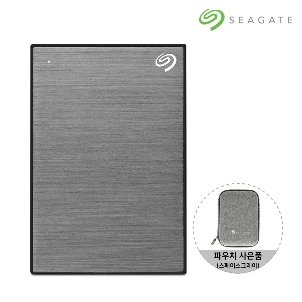[N도착보장+파우치] 씨게이트 외장하드 데이터복구 1TB, 스페이스그레이