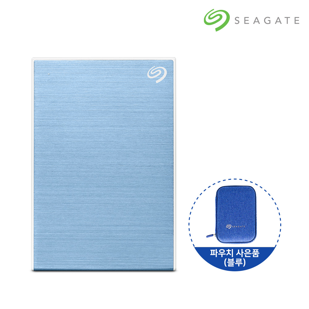 [N도착보장+파우치] 씨게이트 외장하드 데이터복구 1TB, 라이트블루