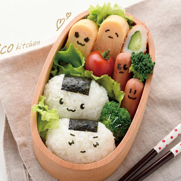 아네스트 큐트 미니펀치 3종세트 주먹밥 꾸미기소품 커터 김밥 김커터기 도시락만들기 소풍 - 메인 이미지