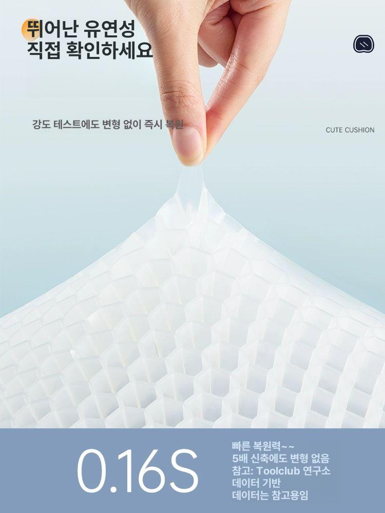 사무실용 통기성 젤 사무실 편안한 허리쿠션 등쿠션 두꺼운 장시간 앉기 푹신한 차량용 멍멍이 - 상세 이미지 3