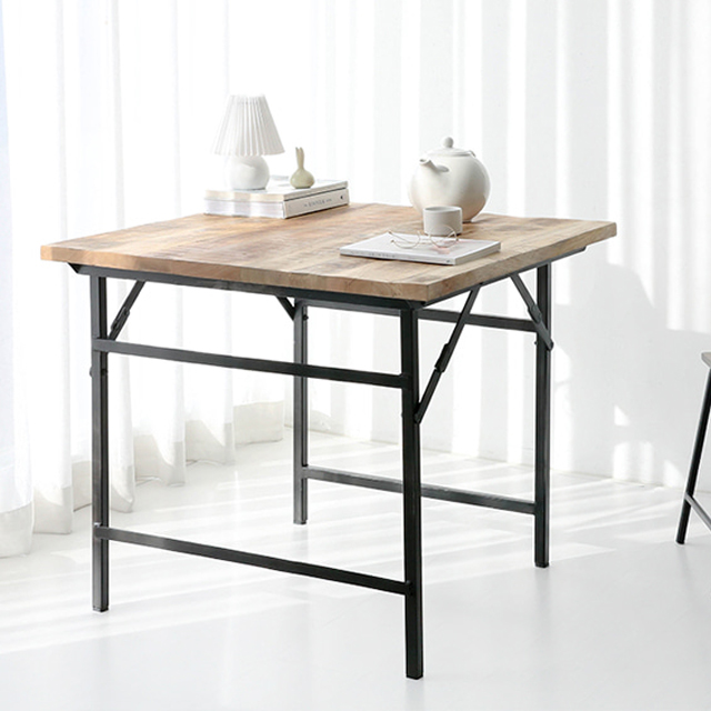 PECRE 빈티지접이식테이블 86X86 PC0146TB 860mm, 9928.9634