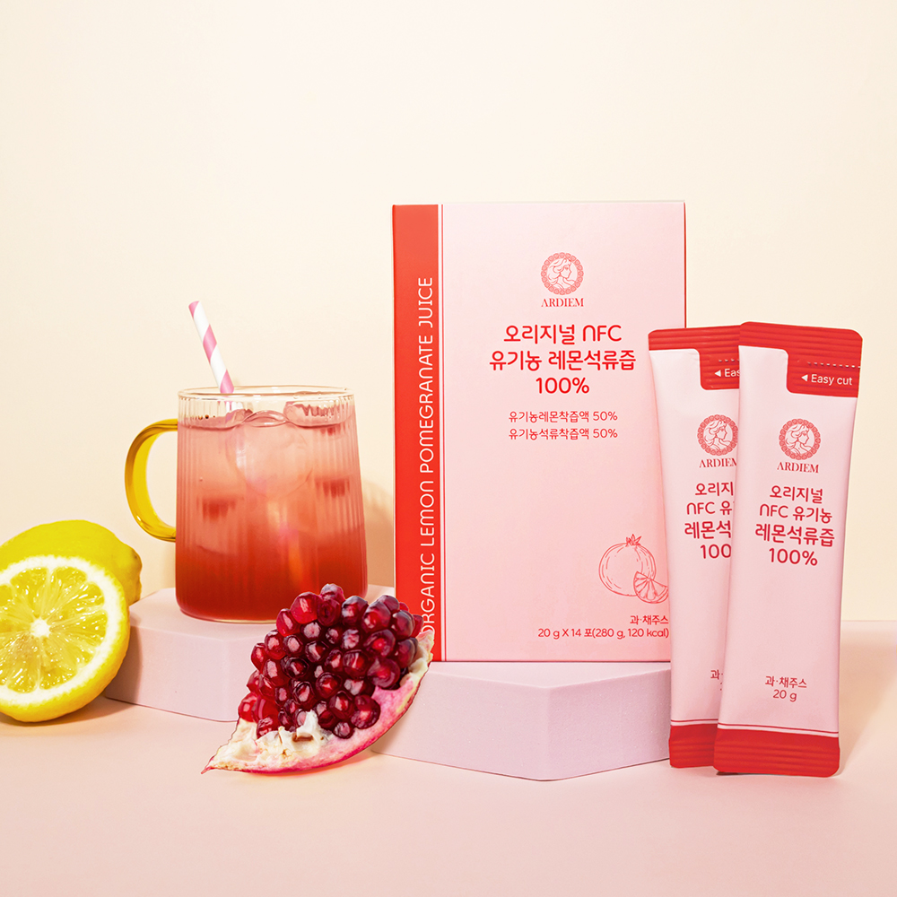 아르디엠 오리지널 NFC 유기농 레몬석류즙 100% 레몬 석류 280g 14포, 1개 - 상세 이미지 2