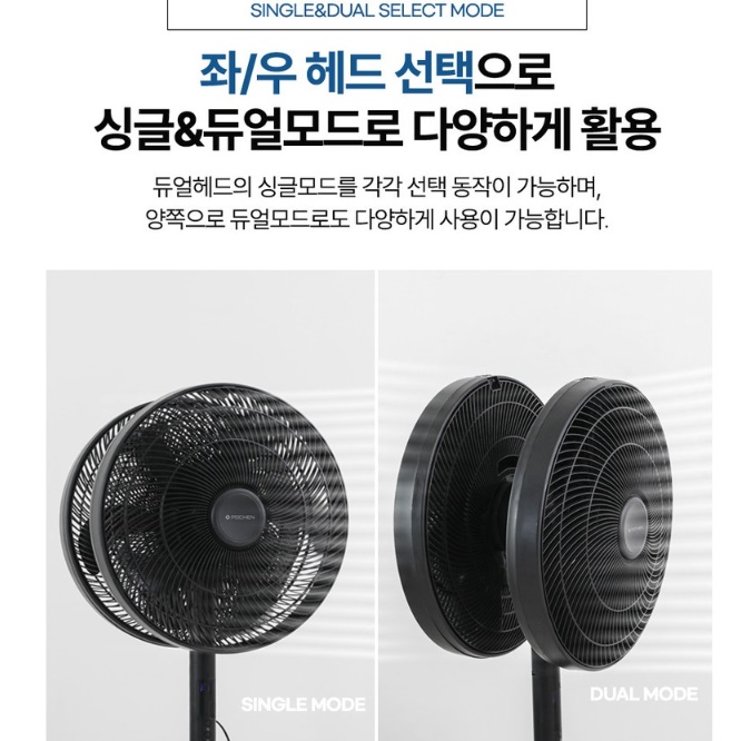 20인치 대형 양날개선풍기 앞뒤선풍기 업소용 영업용 양면 선풍기 - 상세 이미지 2