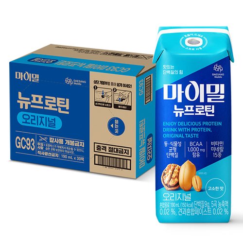 마이밀 마시는 뉴프로틴 오리지널 190ml (24팩) (N4) : 이마트택배