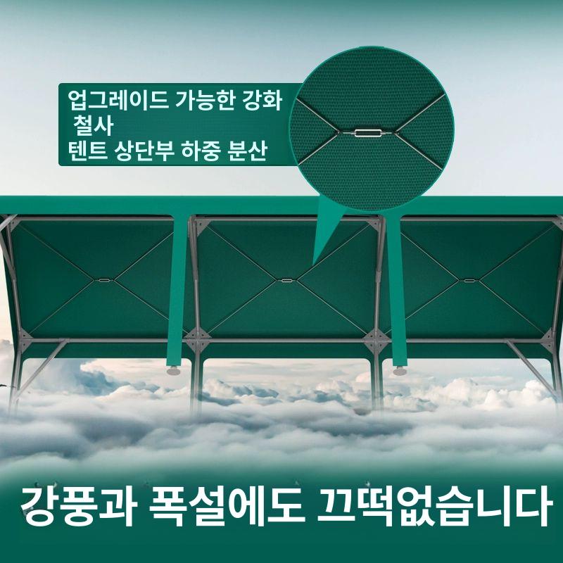 조립식주차장 주택 정원 싱글 차고지 외주차 가림막 3.3 x 6m - 블루 3x3 사방 둘레