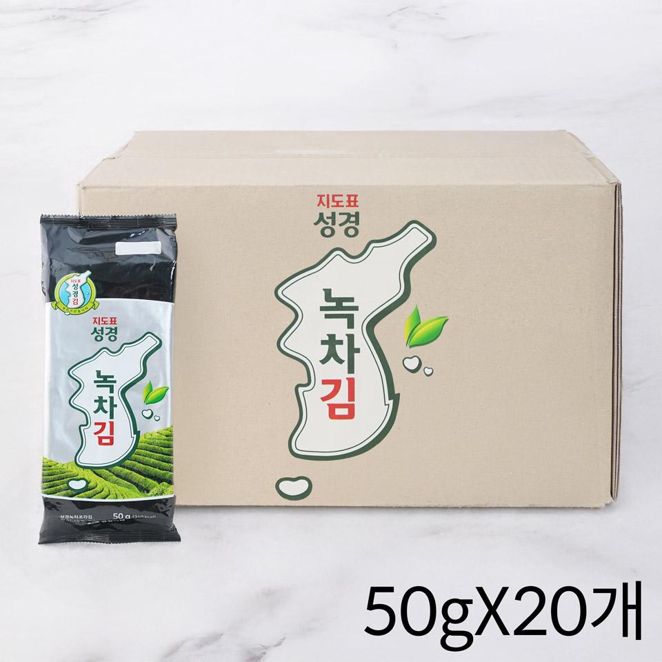메가마트 성경 지도표 녹차김  50gx20 - 상품 이미지