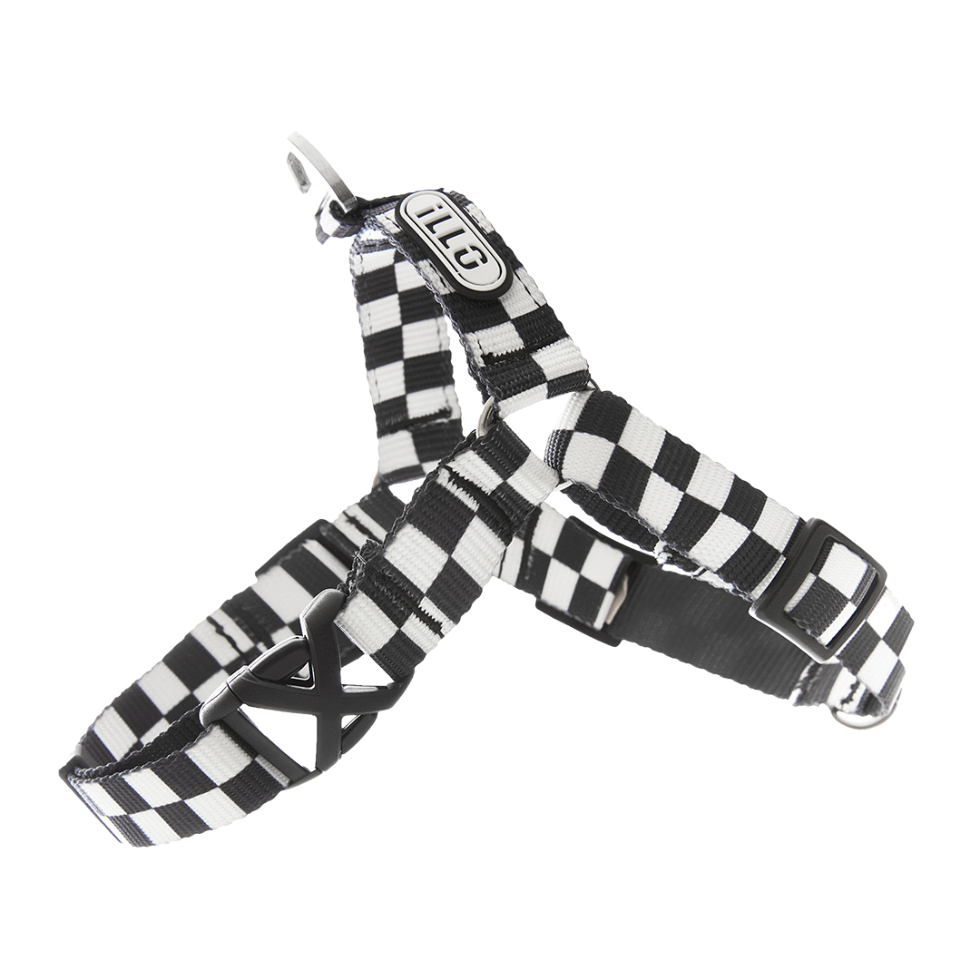 일로 하네스 (L형) 강아지 반려견 소형견 중형견 가슴줄 텐텐 블랙, M