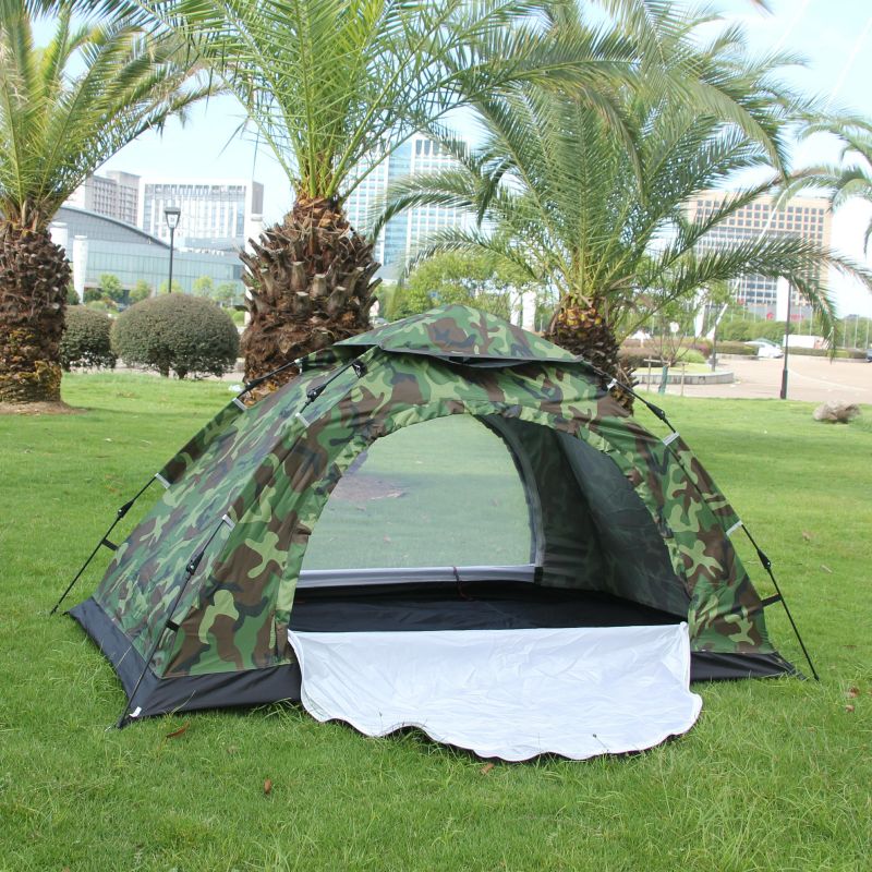 초경량 위장 1인용 초경량텐트 위장텐트 1인용텐트 경량텐트 캠핑텐트 자동텐트 두꺼운 카모 자동 단일 텐트