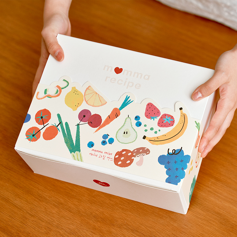 [임신출산축하] 맘마레시피 야채과일 원물 간식 선물박스 임산부 산모 임밍아웃 출산 조리원축하