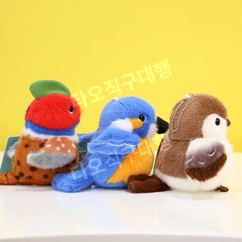 참새인형 소품 새모형 뱁새인형 아이인형 귀여운 장식 새인형 인형쿠션 인테리어 - 상세 이미지 3