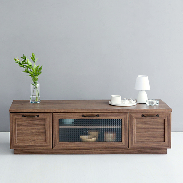 미란스 TV거실장 EVM L 1200x400x350mm, 미들브라운 3555.6498