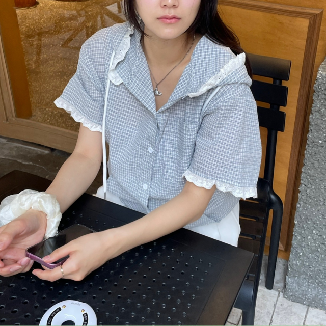 시어서커셔츠 링클프리셔츠 살안타템 - 상세 이미지 4