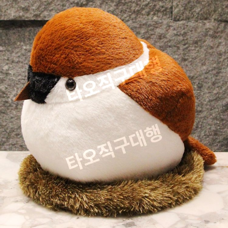 참새인형 새모형 참새모형 뱁새인형 오목눈이 장식 인형쿠션 선물 새인형 아이인형 - 상품 이미지