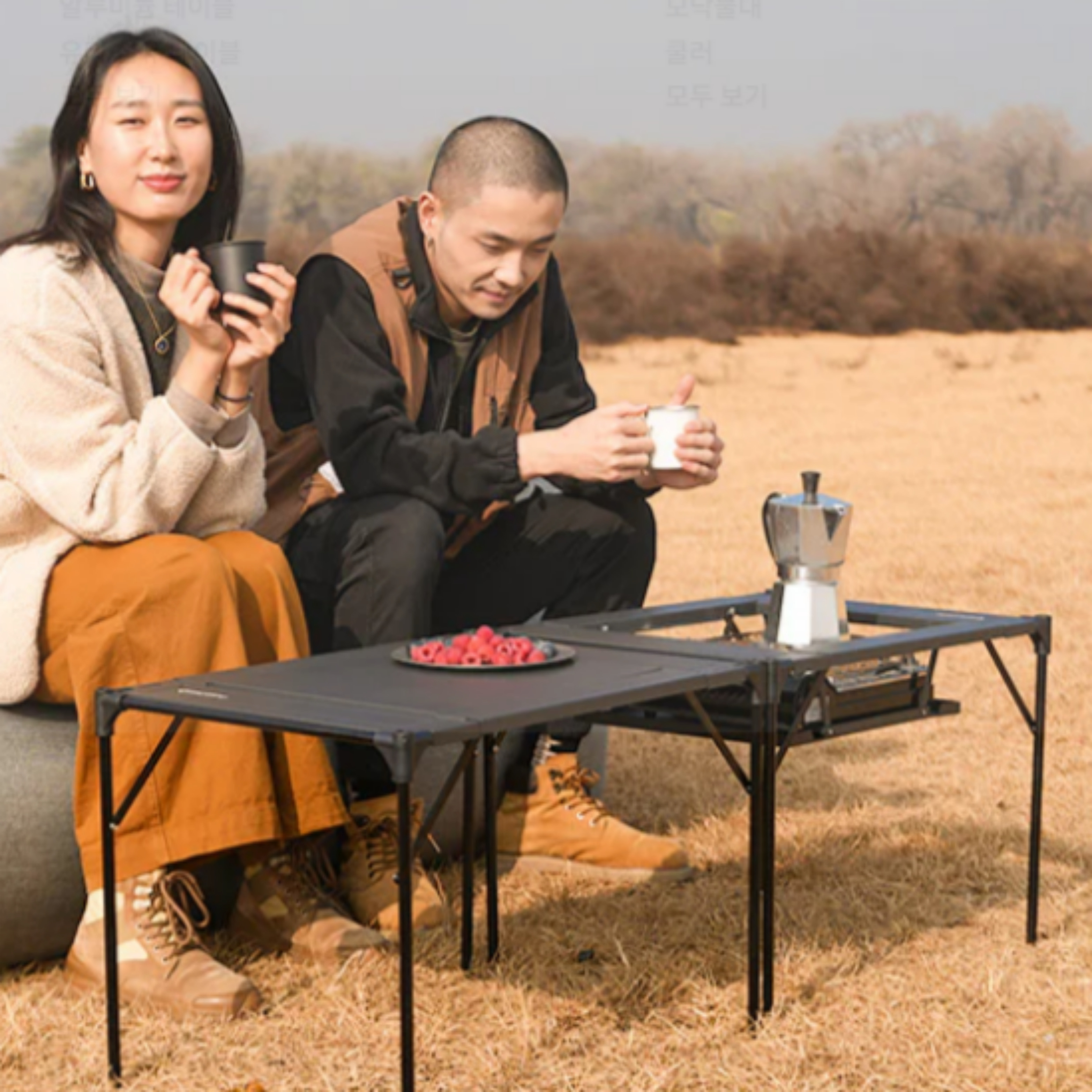 킹캠프 캠핑 화로 테이블 불멍 바베큐 겸용 다용도 테이블 KC1911 LOESS C10