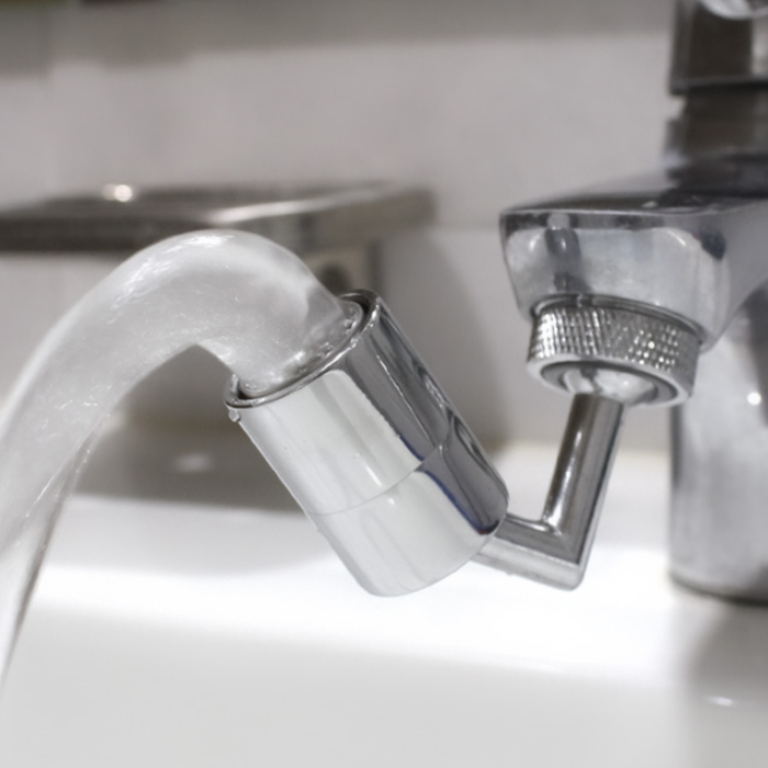 회전 수도꼭지 스탠워터탭 세면대 수전 연장형