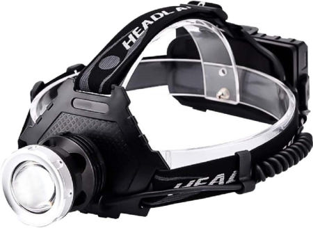 [해외]헤드라이트 충전식 LED최강 루멘 Het 헬멧 슈퍼 강력한 밝은 낚시 18650 놀라운 블랙 단일 항목 묶음배송가능