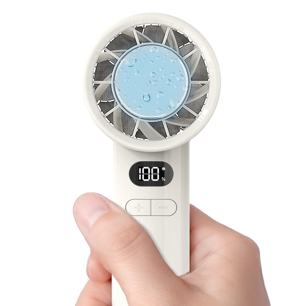 1+1 아우라플로 휴대용 냉각 냉감패드 손 미니 선풍기 충전식 캠핑 탁상겸용 손풍기