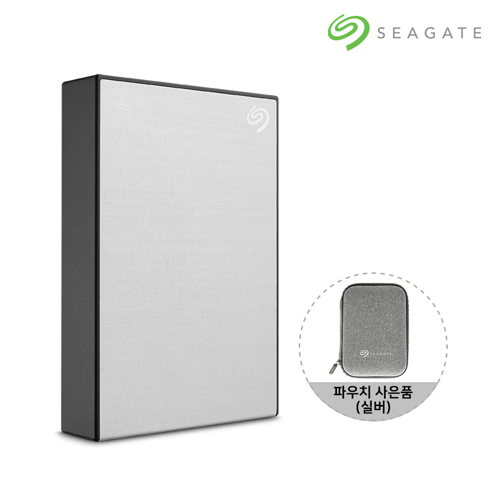 [N도착보장+파우치] 씨게이트 외장하드 데이터복구 4TB, 실버