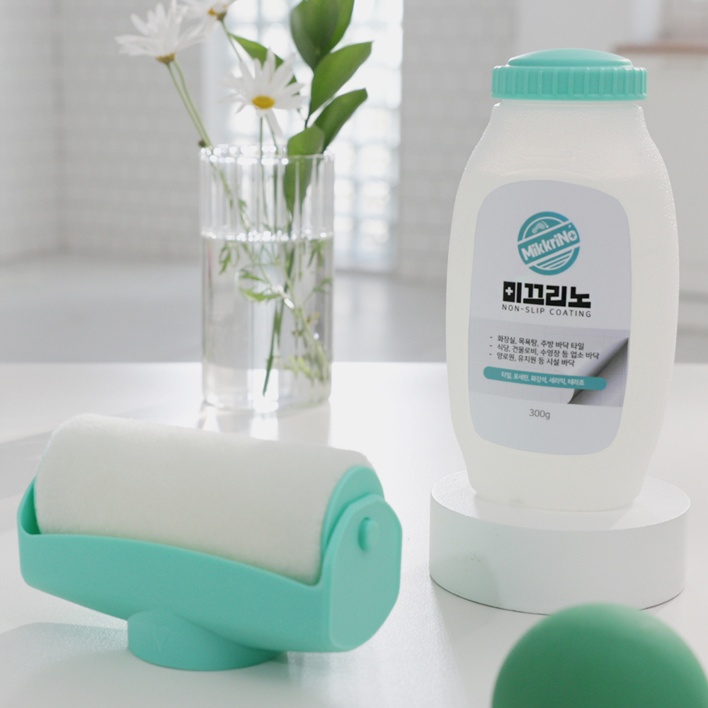 미끄리노 논슬립코트 화장실 욕실 베란다 타일 바닥 안티슬립 롤러형 미끄럼방지젤 300ml - 상세 이미지 4