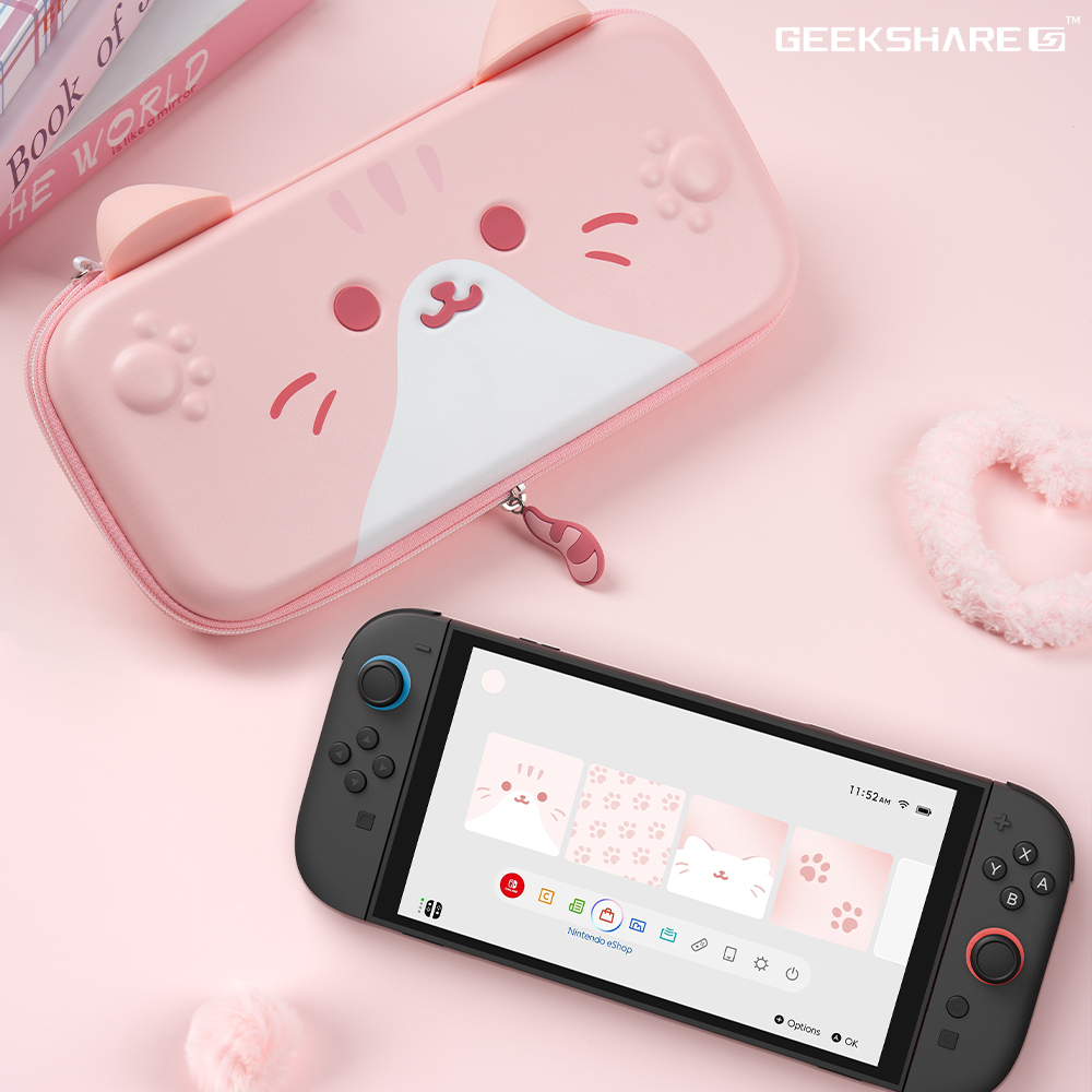 닌텐도 스위치2 파우치 케이스 긱쉐어 냥이