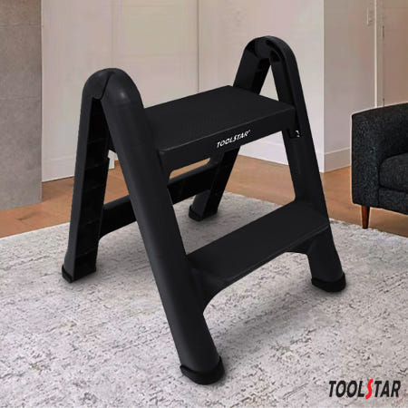 툴스타 2단 디딤대 접이식 사다리 발받침대 주방 화장실 가정용 다용도 발판 TS-SS-2S