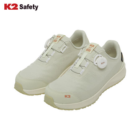 K2세이프티 LT-121 라이트베이지 케이투세이프티 K2 여성용 다이얼 경량 논슬립 초경량 작업화 현장화 안전화