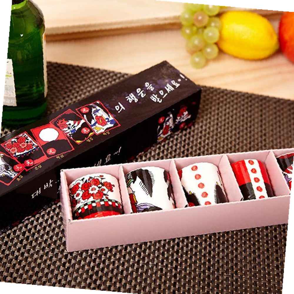 술잔 소주잔 소주컵 5p 유리잔 유리컵 오광 : 카사이