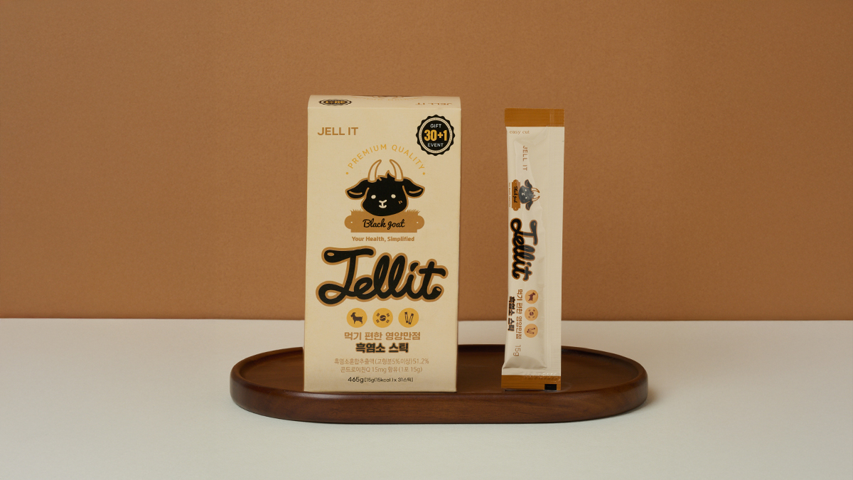 젤잇 흑염소젤리 콘드로이친 30+1개 먹기편한 스틱 젤리에 맛까지 잡은 - 메인 이미지