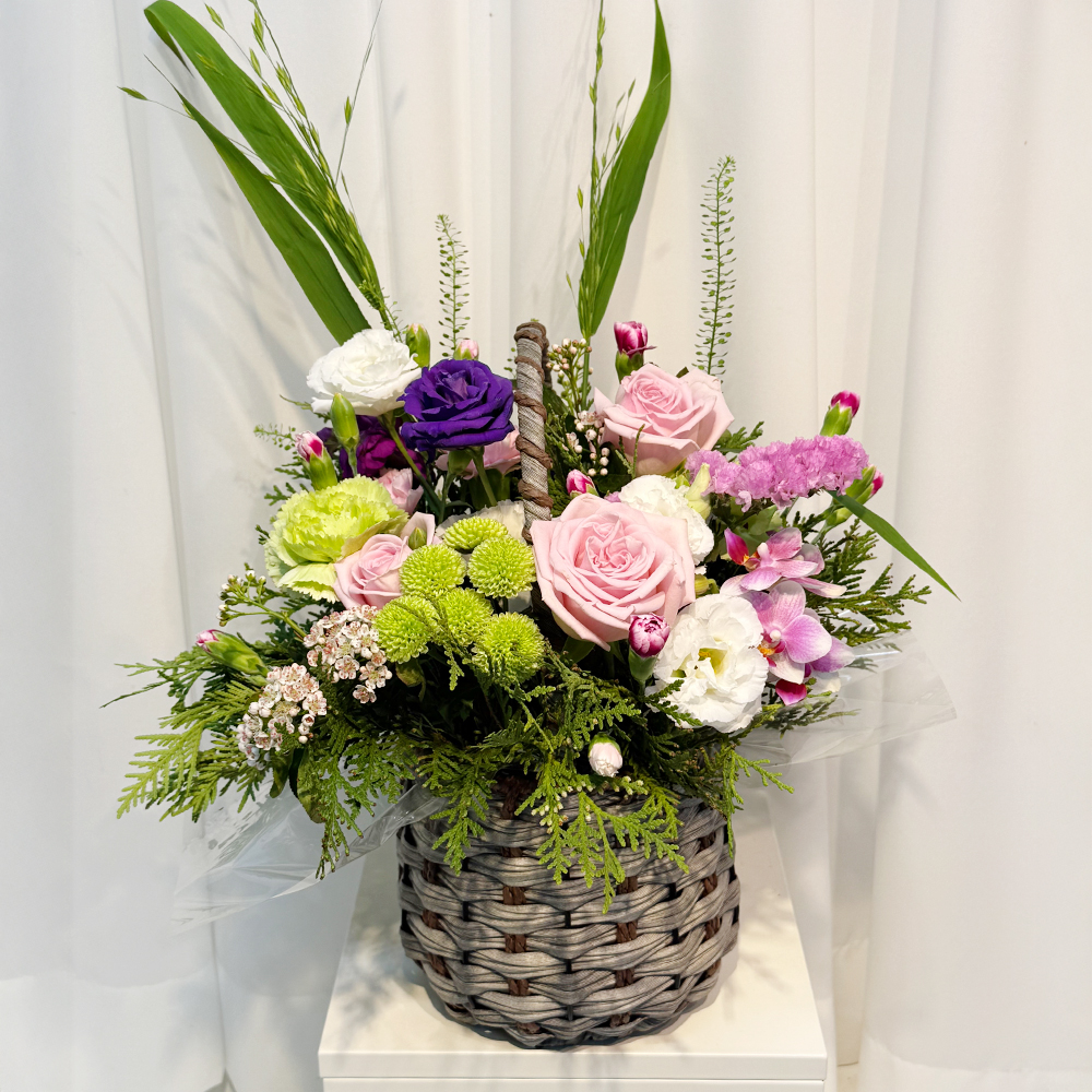 충북 충주 혼합 꽃바구니 플라워 생화 생일 기념일 발렌타인데이 축하 감사 인사 전국꽃배달