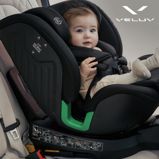 [토패페] 벨럽 V90 아이사이즈 360 회전형 유아 카시트 (ISOFIX) 퀀텀블랙 - 썸네일