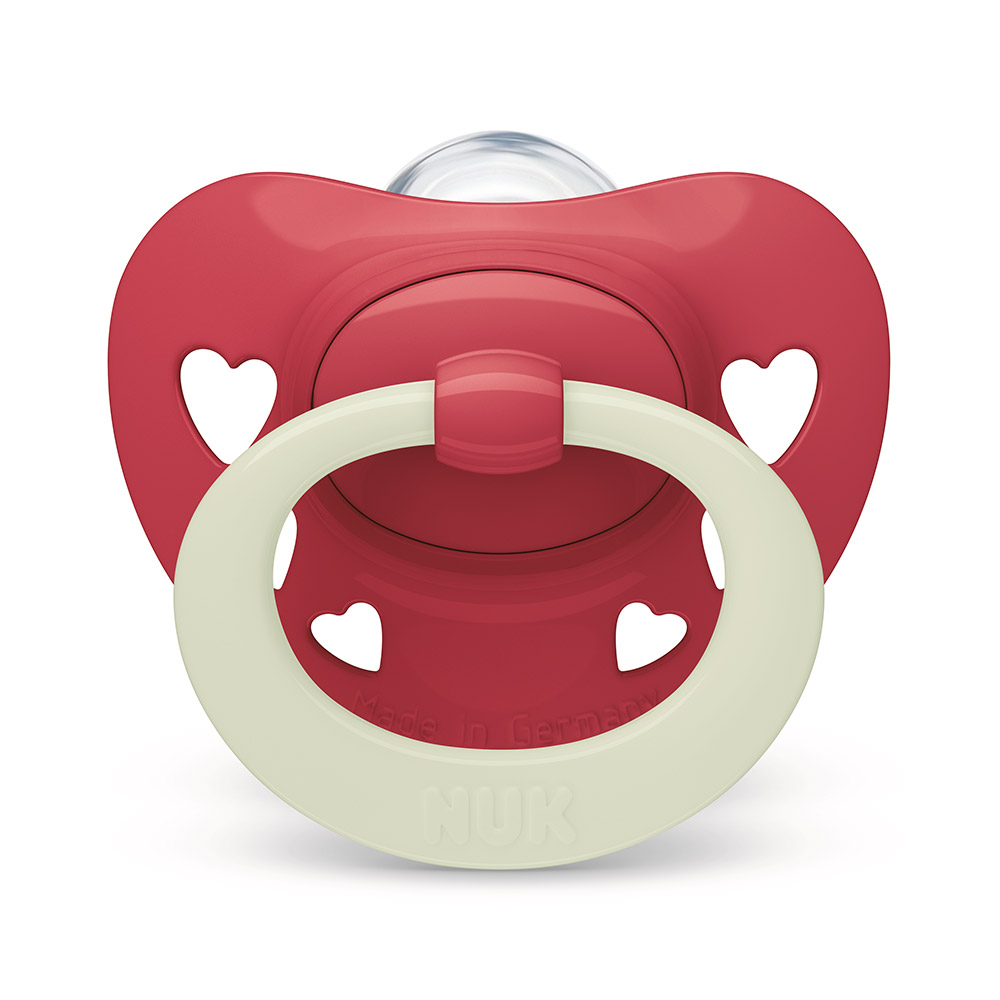 누크 시그니처 야광 쪽쪽이 2개입 S3 (18-36개월), 레드