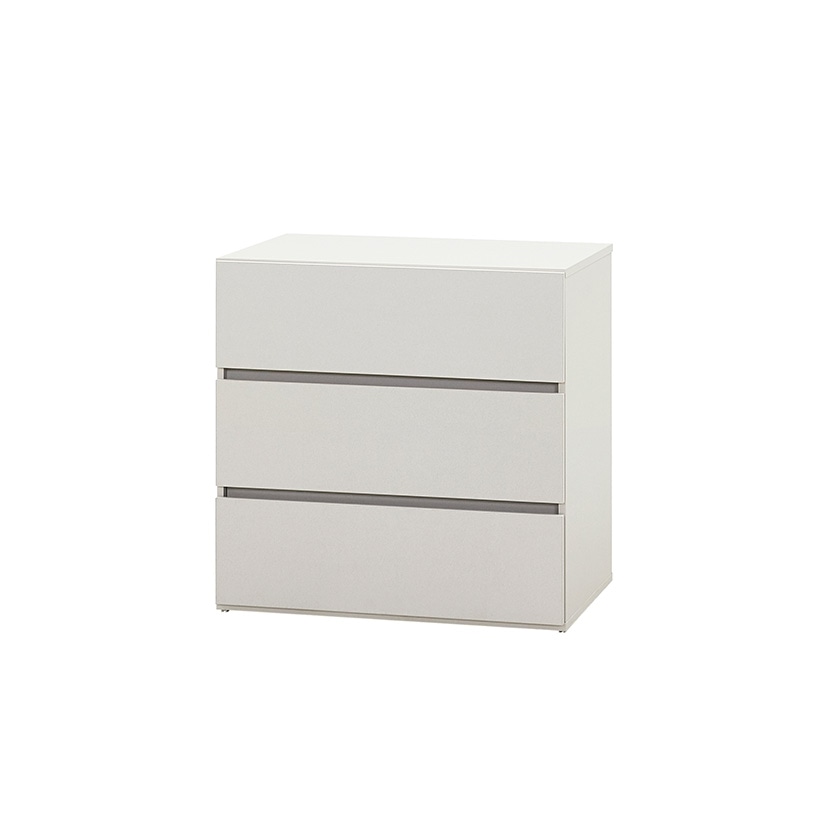 까사미아 뉴로브 에센셜 드레스룸 서랍장 758x515x754mm, 3단, 라이트그레이