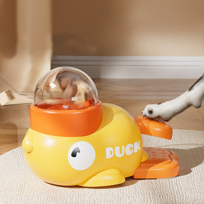 쭈쭈야 오리팡팡 회전 간식발사 강아지 고양이 노즈워크 간식볼 애견 사료 장난감 분리불안해소