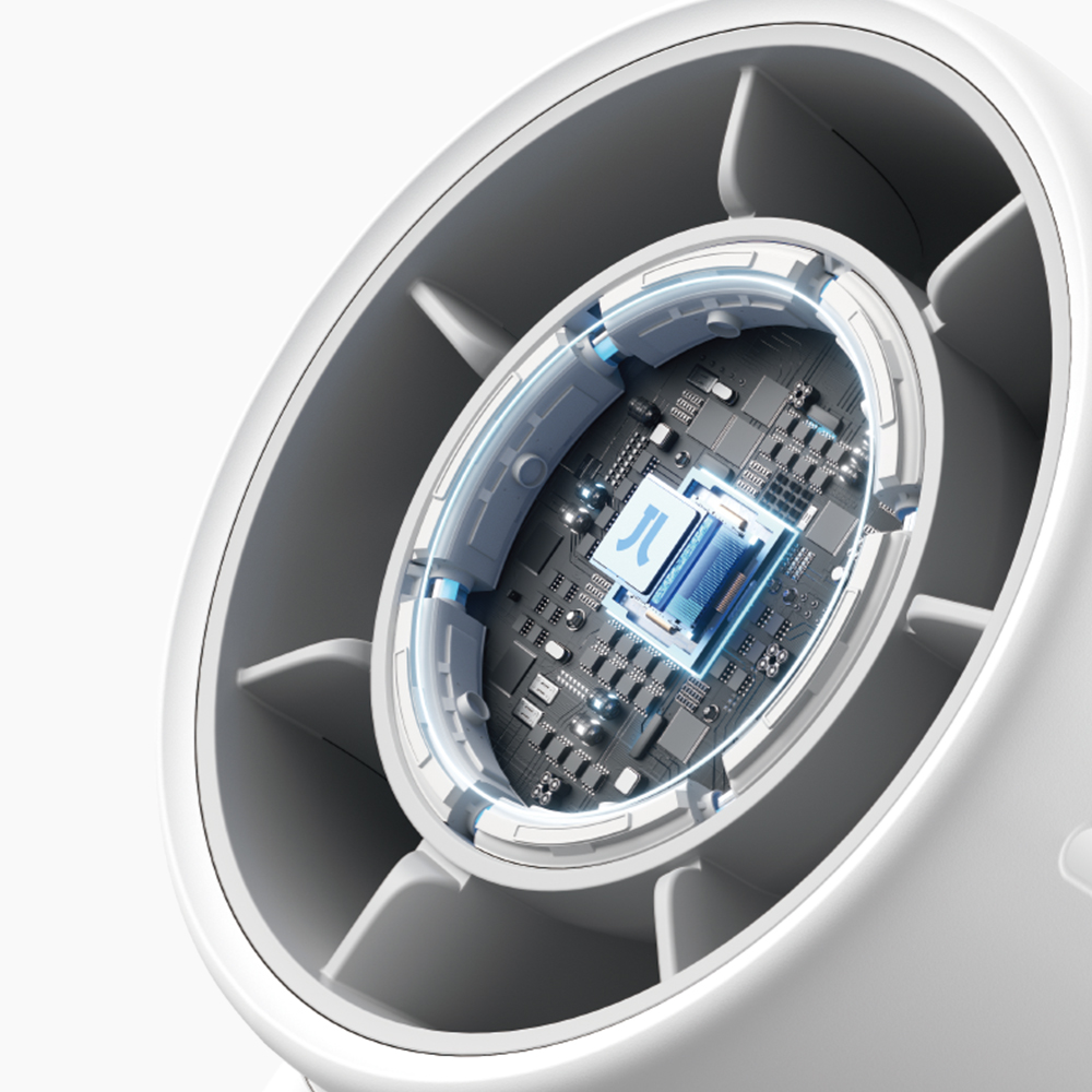 [아마존1위] 지수라이프 이유식 손 미니 무선 휴대용 선풍기 손풍기 Life10S 아이스 화이트