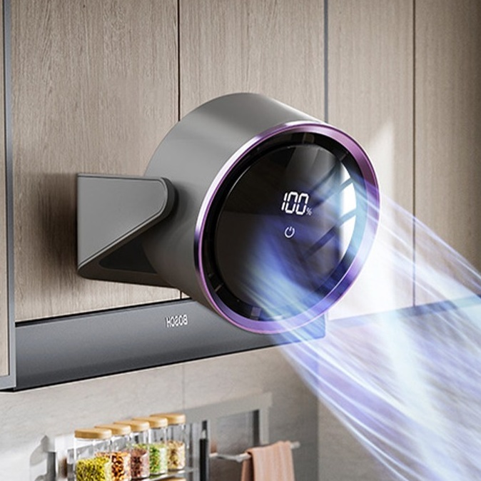 벽걸이용 미니 선풍기 화장실 작은 벽걸이 선풍기 욕실 무선 선풍기