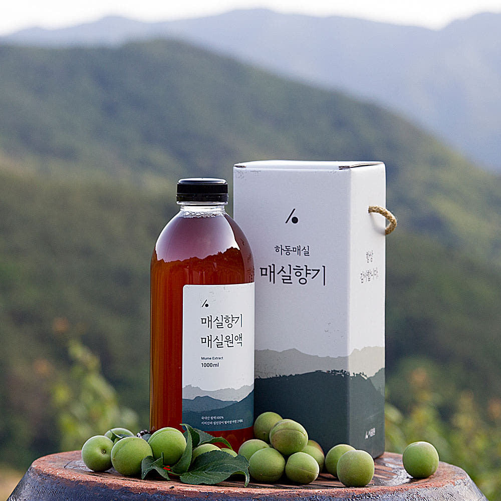 하동 황매실원액 매실액기스 수제매실청 1000ml 선물상자 - 상품 이미지