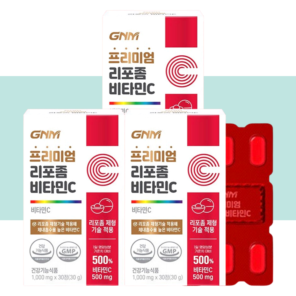 GNM 프리미엄 리포좀 비타민씨 비타민C 30정X3박스