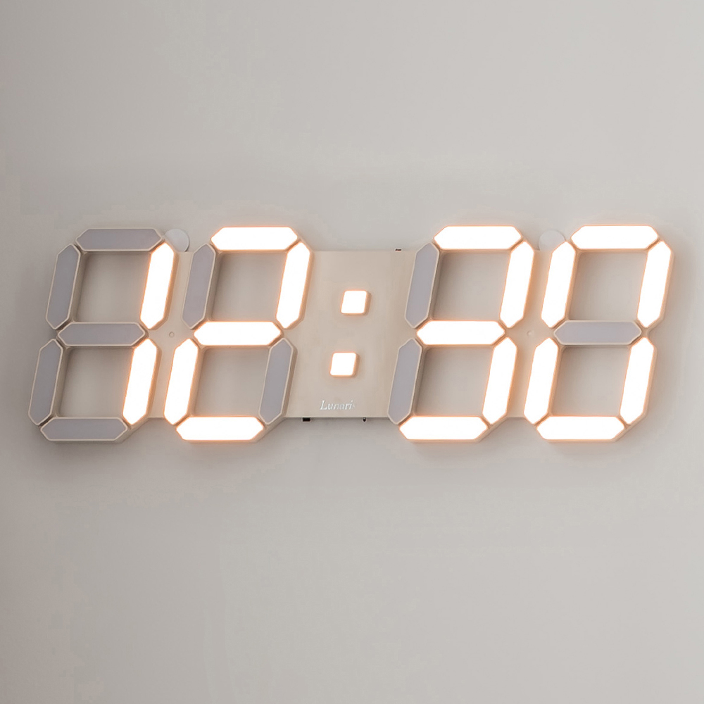 국산 루나리스 오로라 GPS 수신 LED 벽시계 54cm 조도센서 컬러설정 날짜 온도 알람 - 상세 이미지 4